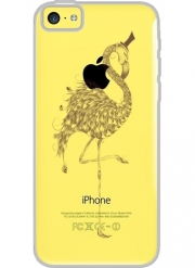 Coque Iphone 5C Transparente Flamingo