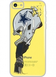Coque Iphone 5C Transparente Football Helmets Dallas