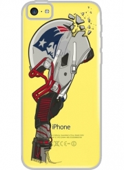 Coque Iphone 5C Transparente Football Helmets New England