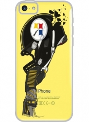 Coque Iphone 5C Transparente Football Helmets Pittsburgh