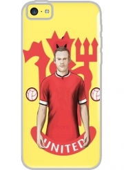 Coque Iphone 5C Transparente Football Stars: Red Devil Rooney ManU
