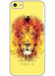Coque Iphone 5C Transparente fractal lion