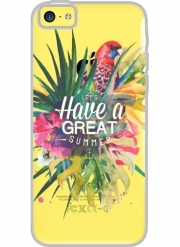 Coque Iphone 5C Transparente Great Summer (Watercolor)