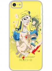 Coque Iphone 5C Transparente Madness in Wonderland