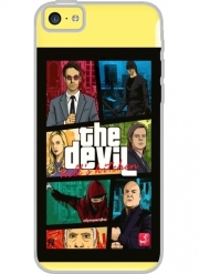 Coque Iphone 5C Transparente Mashup GTA The Devil