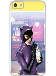 Coque Iphone 5C Transparente My kitty prefers almond milk