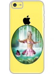 Coque Iphone 5C Transparente Sirène Rose