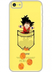 Coque Iphone 5C Transparente Pocket Collection: Goku Dragon Balls