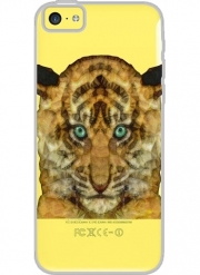 Coque Iphone 5C Transparente tiger baby