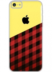 Coque Iphone 5C Transparente Wooden Lumberjack