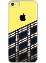 Coque Iphone 5C Transparente Wooden Scottish Tartan