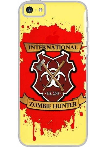 Coque Iphone 5C Transparente Zombie Hunter