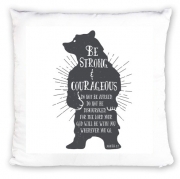 Coussin Be Strong and courageous Joshua 1v9 Ours