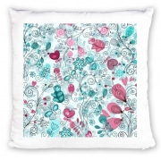 Coussin doodle flowers and butterflies