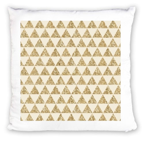 Coussin Glitter Triangles in Gold