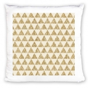 Coussin Glitter Triangles in Gold