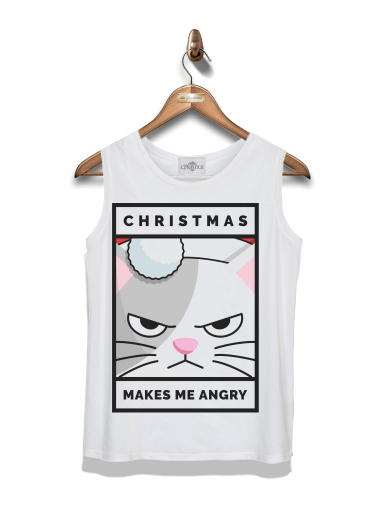 Débardeur Enfant Christmas makes me Angry cat