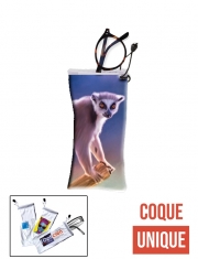 étui à lunettes Cute painted Ring-tailed lemur