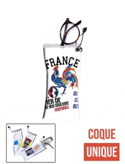 étui à lunettes France Football Coq Sportif Fier de nos couleurs Allez les bleus