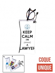 étui à lunettes Keep calm i am almost a lawyer cadeau étudiant en droit