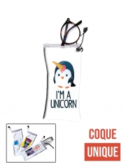 étui à lunettes Pingouin wants to be unicorn