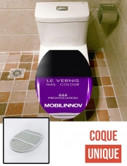 Housse de toilette - Décoration abattant wc Flacon Vernis 666 PROVOCATION