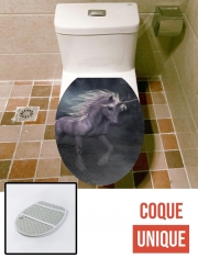 Housse de toilette - Décoration abattant wc A dreamlike Unicorn walking through a destroyed city