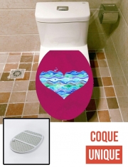 Housse de toilette - Décoration abattant wc A sea of Love (purple)