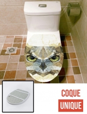 Housse de toilette - Décoration abattant wc abstract owl