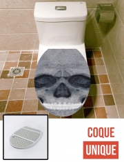 Housse de toilette - Décoration abattant wc abstract skull