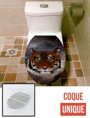Housse de toilette - Décoration abattant wc Abstract Tiger