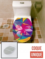 Housse de toilette - Décoration abattant wc Acid Blossom