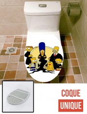 Housse de toilette - Décoration abattant wc Famille Adams x Simpsons