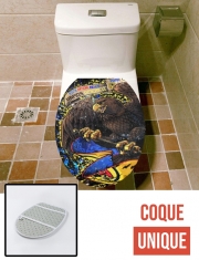 Housse de toilette - Décoration abattant wc Aguila Bandera