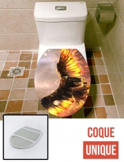 Housse de toilette - Décoration abattant wc Aguila Fenix