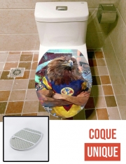 Housse de toilette - Décoration abattant wc Aguila Retro 80