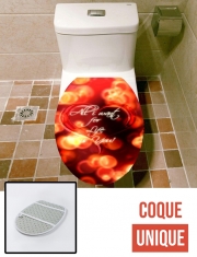 Housse de toilette - Décoration abattant wc All i want for life is you