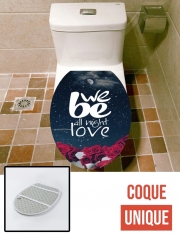 Housse de toilette - Décoration abattant wc All night love