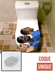 Housse de toilette - Décoration abattant wc Allez Les Bleus France 
