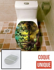 Housse de toilette - Décoration abattant wc Alligator Swamp