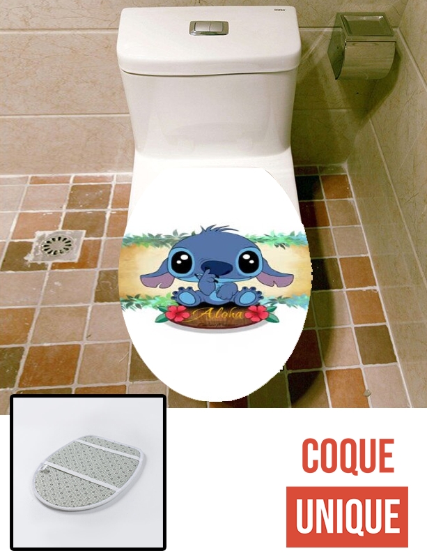 Housse de toilette - Décoration abattant wc Aloha