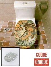 Housse de toilette - Décoration abattant wc Alphons Mucha