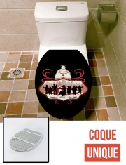Housse de toilette - Décoration abattant wc American circus