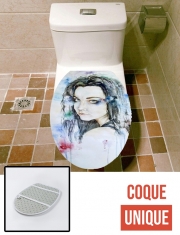 Housse de toilette - Décoration abattant wc Amy Lee Evanescence watercolor art
