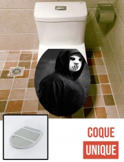 Housse de toilette - Décoration abattant wc Angerfist