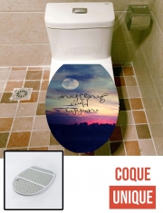 Housse de toilette - Décoration abattant wc Tout Peut Arriver