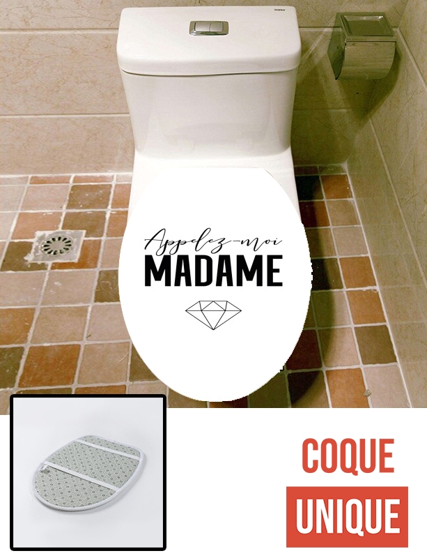 Housse de toilette - Décoration abattant wc Appelez moi madame Mariage
