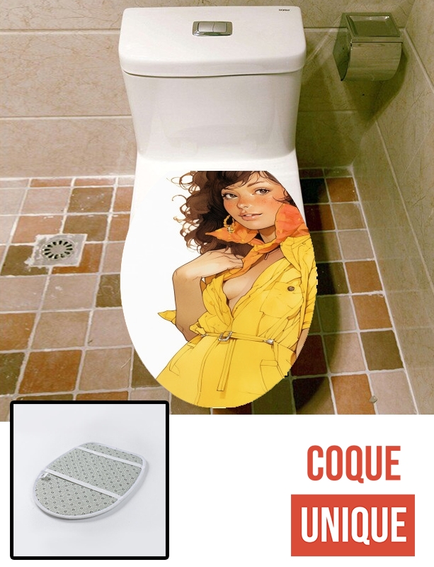 Housse de toilette - Décoration abattant wc April