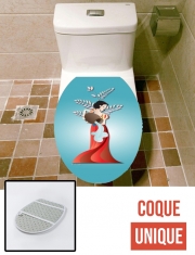 Housse de toilette - Décoration abattant wc Aquarius  - Blanche Neige