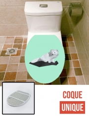 Housse de toilette - Décoration abattant wc Le Renard Arctique